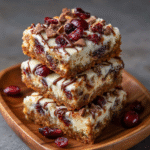 Keto Cranberry Bliss Bars