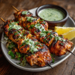 Keto Tandoori Salmon Skewers