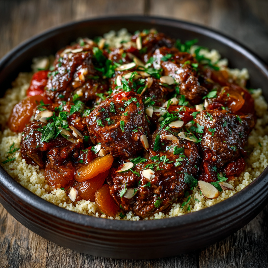 Low-Carb Lamb Tagine with Apricot & Almonds: Discover Deliciousness!