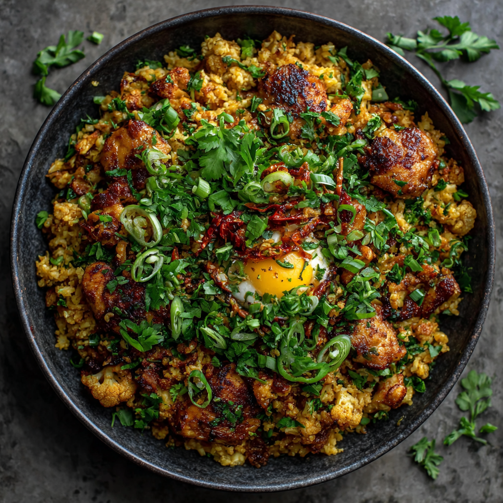 Low-Carb Turmeric Cauliflower Biryani: A Flavorful Delight!
