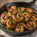 Scallion & Garlic Butter Keto Shrimp