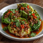 Szechuan Chili Keto Cabbage Wraps