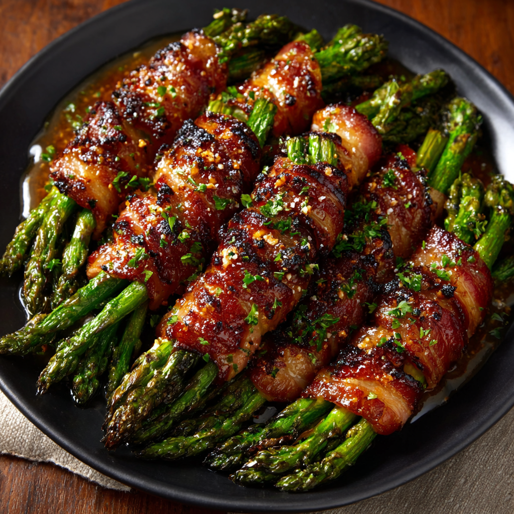 Bacon Wrapped Asparagus Bundles