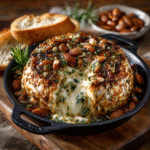 Baked Brie with Almonds & Herbs