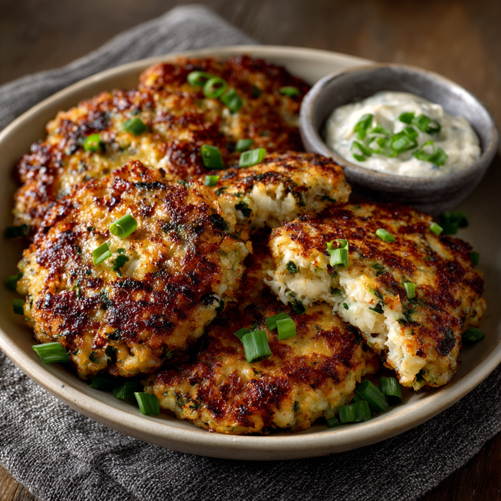 Cheddar & Chive Cauliflower Cakes: A Tasty Healthy Twist!