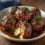 Cheddar-Stuffed Meatballs