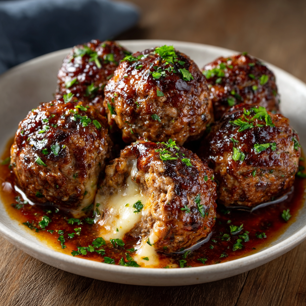Cheddar-Stuffed Meatballs: A Cheesy Dinner Delight!