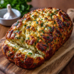 Cheesy Garlic Pull-Apart Keto Bread