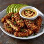 Chipotle Aioli Avocado Fries – Air Fryer Keto Crispy