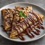 Chocolate Hazelnut Keto Crepes