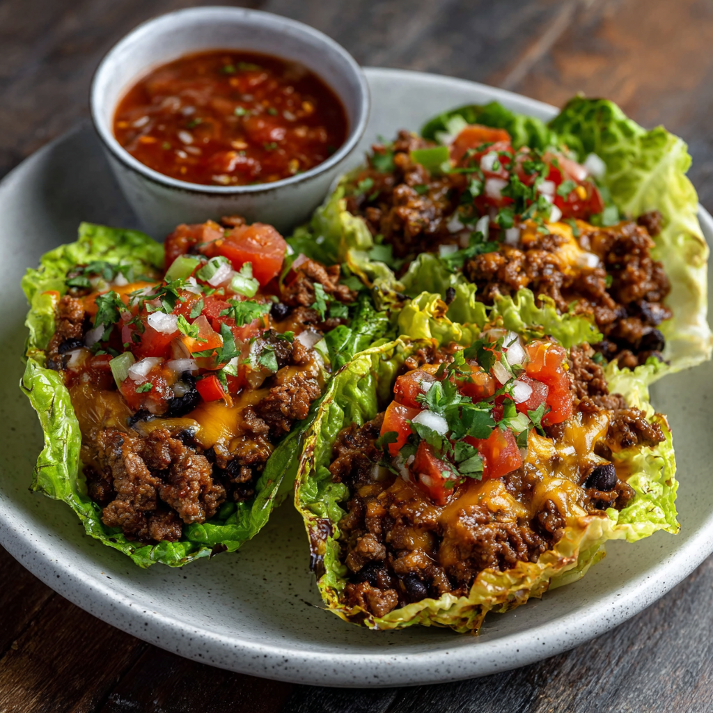 Crispy Lettuce Shell Keto Tacos: A Low-Carb Delight!