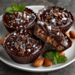 Dark Chocolate Sea Salt Almond Butter Keto Cups