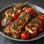 Halloumi & Cherry Tomato Skewers – Keto Grill-Style