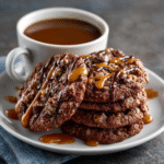 Keto Caramel Swirl Hot Cocoa Cookies