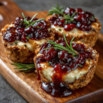 Keto Cranberry Brie Tartlets