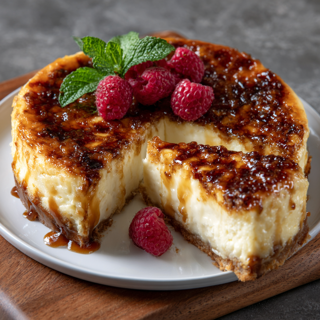 Keto Creme Brûlée Cheesecake: Delightfully Indulgent Treat!