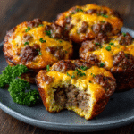 Keto Egg Muffins with Sausage & Cheddar