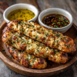 Keto Garlic Butter Breadsticks