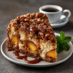 Keto Peach Coffee Cake Recipe