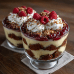 Keto Red Velvet Trifle with Mascarpone Layers