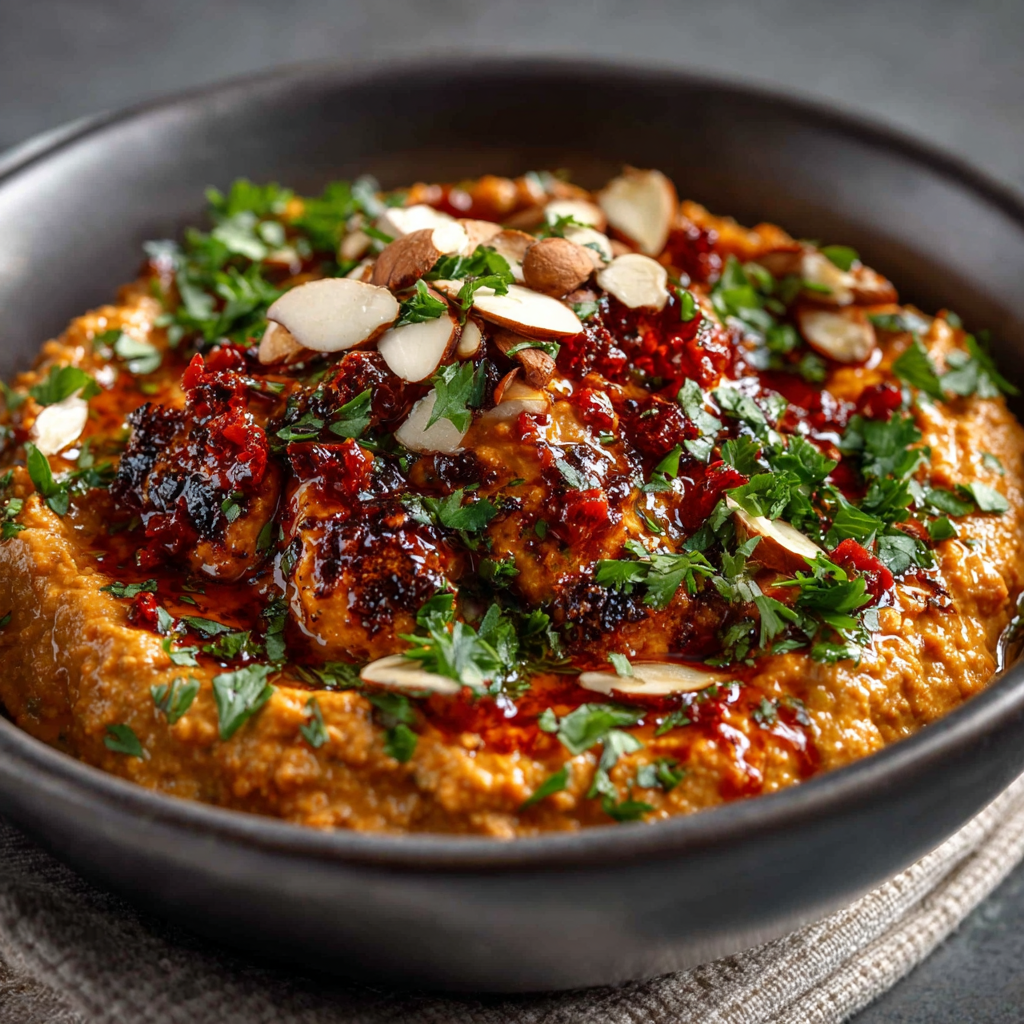 Keto Smoky Red Pepper and Almond Romesco recipe revealed!