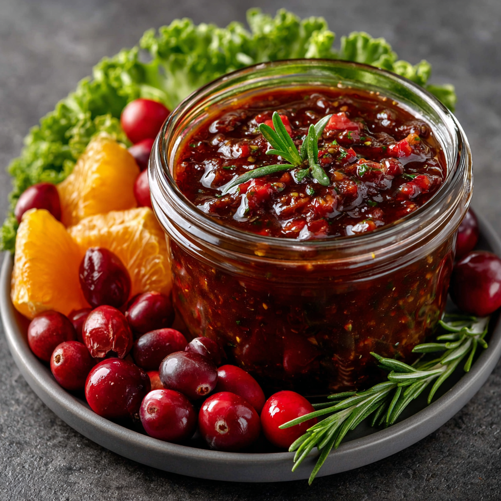 Keto Sugar-Free Cranberry-Orange Vinaigrette transforms salads!