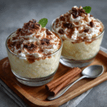 Keto White Chocolate Mousse with Nutmeg Cream