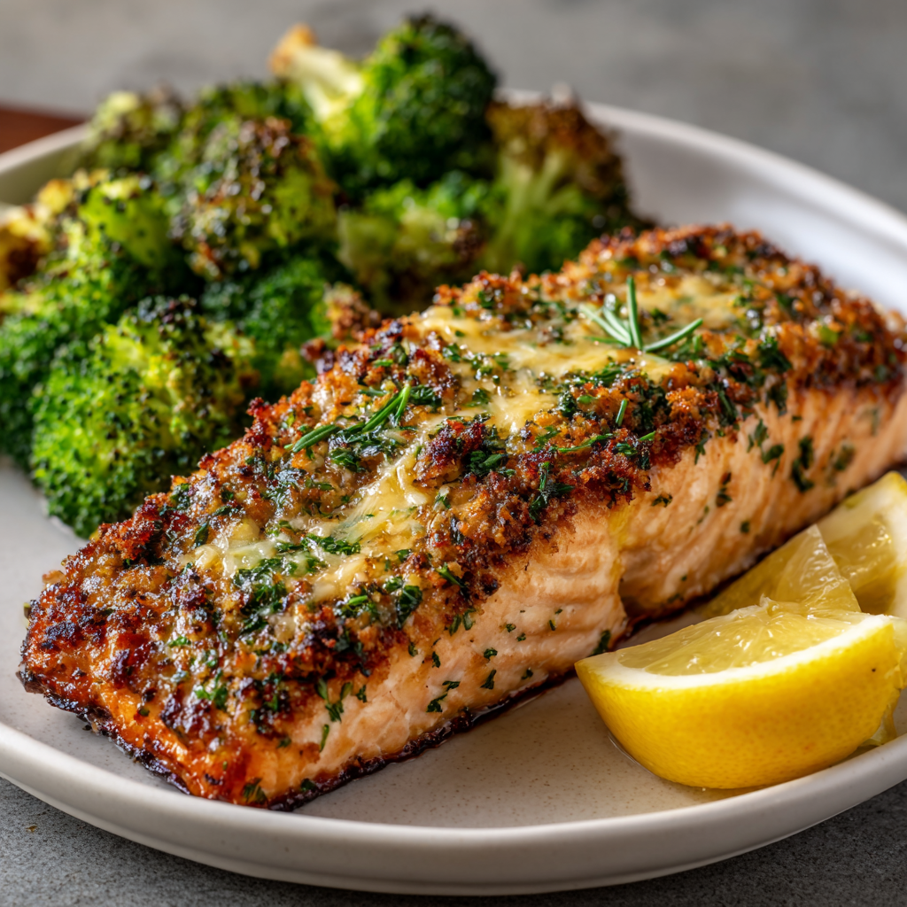 Lemon-Dill Crusted Air Fryer Salmon – Keto High-Fat delights!