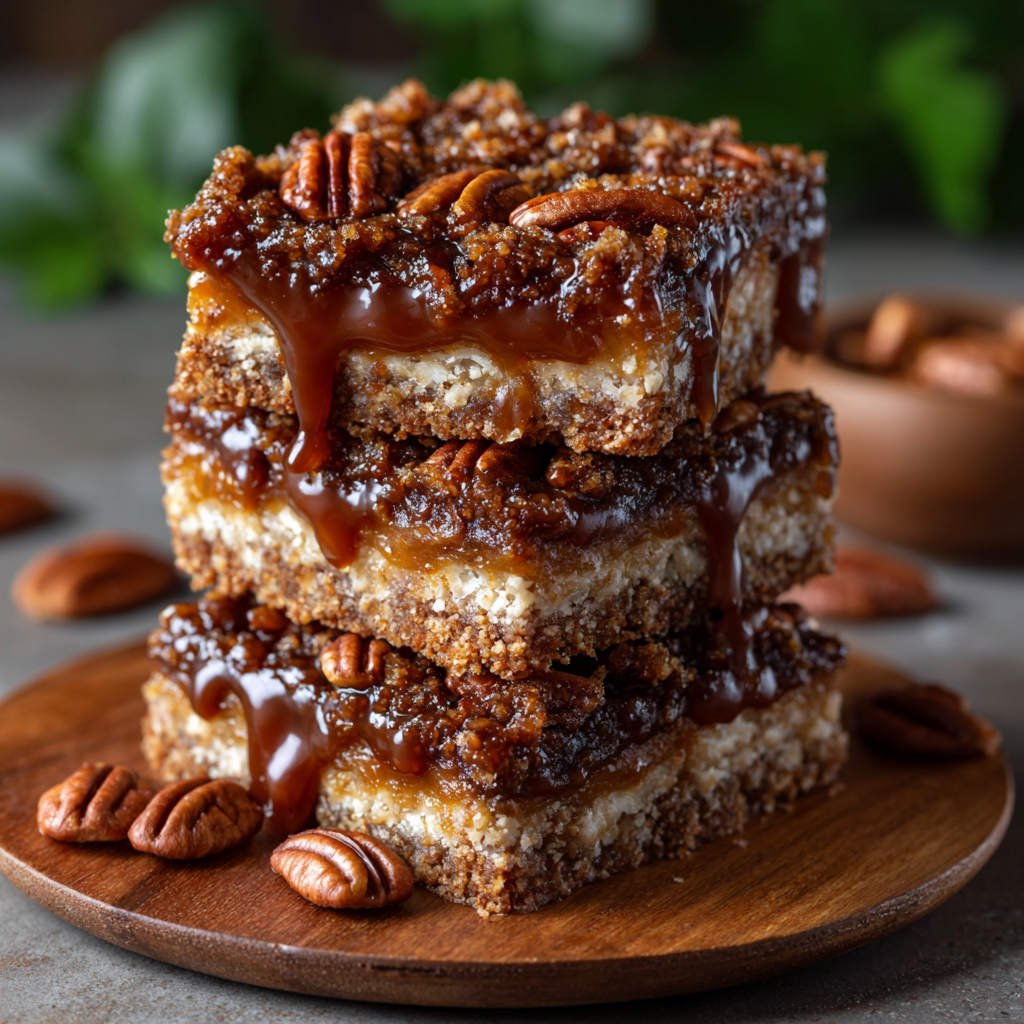 Low Carb Caramel Pecan Fudge Squares: A Delicious Treat!