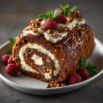 Low Carb Gingerbread Cake Roll