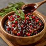 Low-Carb Spiced Pomegranate Reduction Drizzle