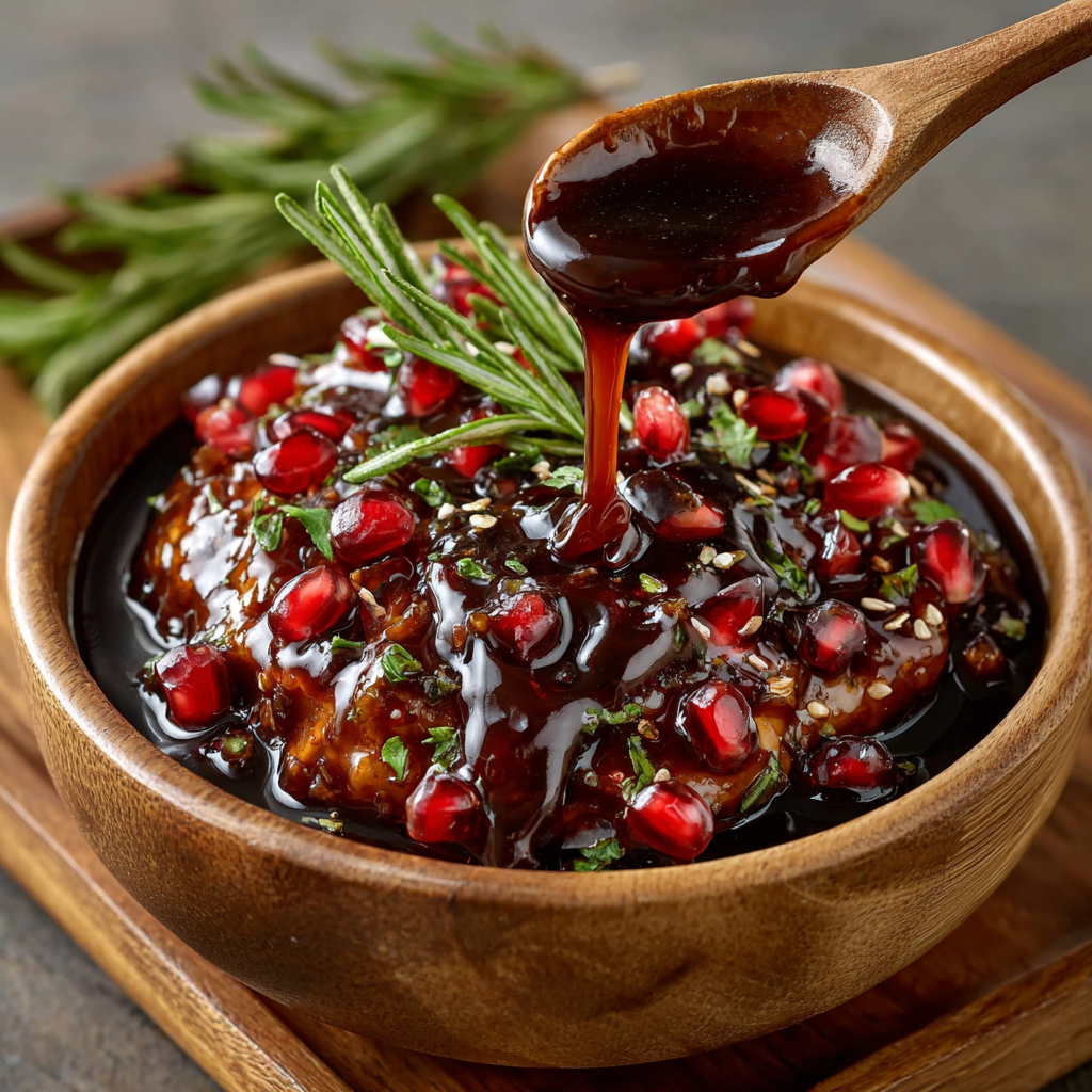 Low-Carb Spiced Pomegranate Reduction Drizzle Recipe Here!