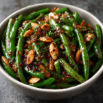 Spicy Buttered Green Beans with Almonds