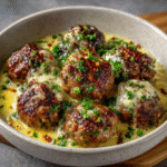 Spicy Keto Meatballs in Cream Sauce