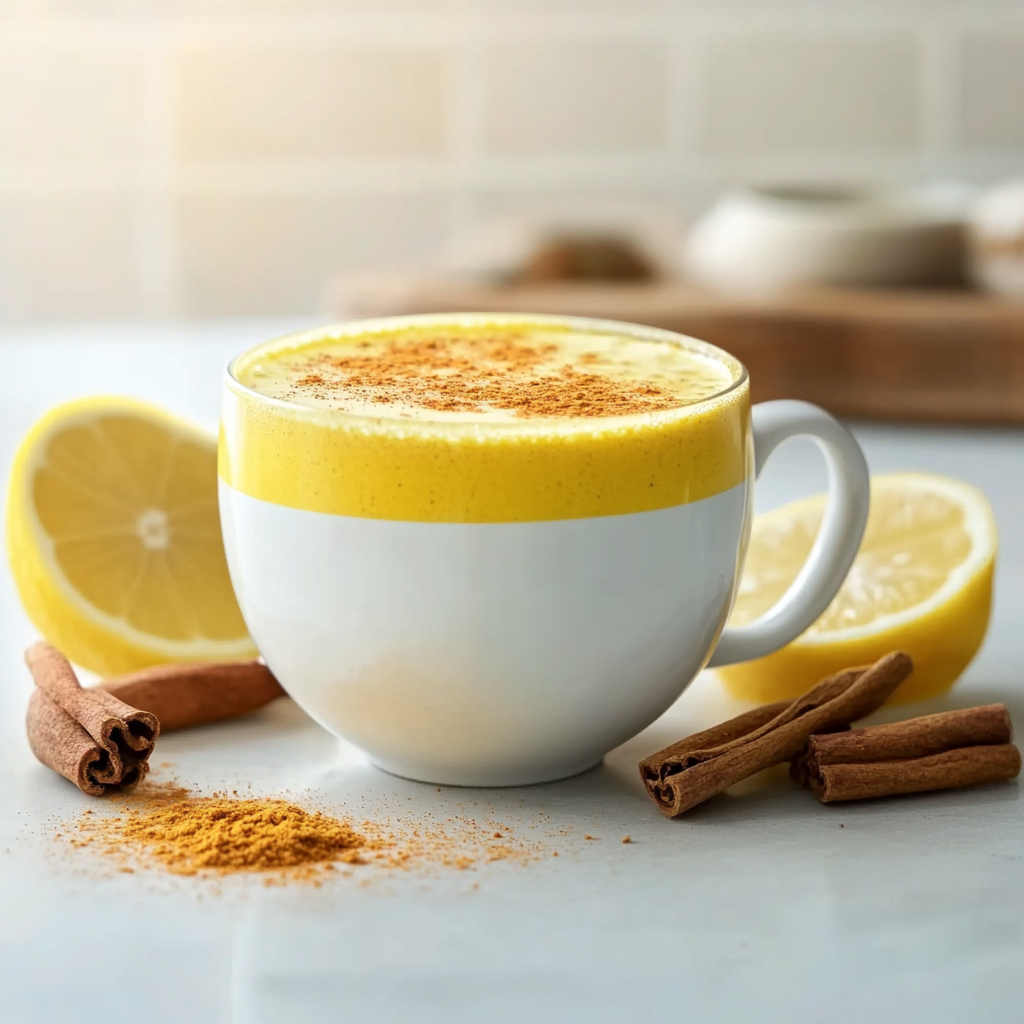 Brain fuel turmeric latte for a vibrant mind boost!