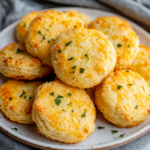 Cheddar Garlic Keto Biscuits