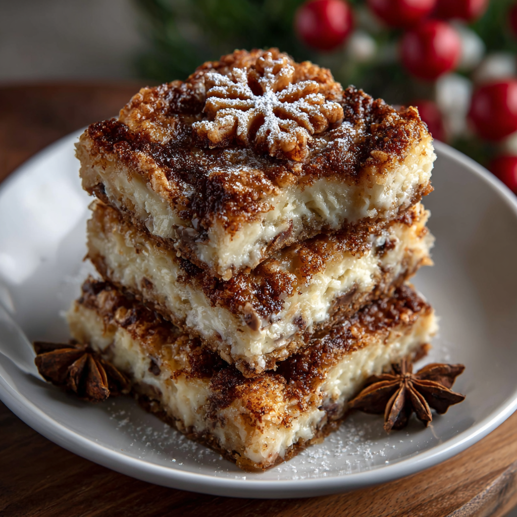 Cinnamon Sugar Keto Snowflake Bars for a Sweet Treat!