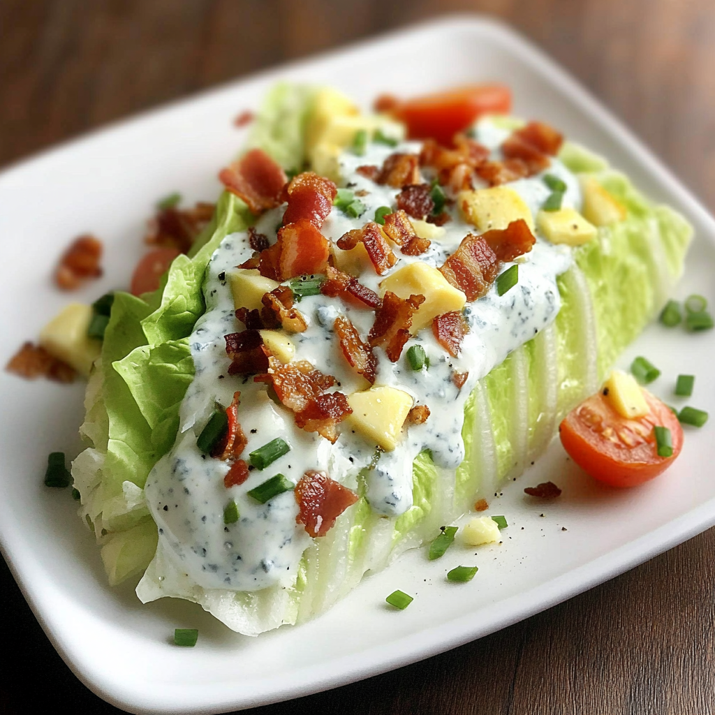 Easy Wedge Salad (low carb + keto) for a Fresh Twist!