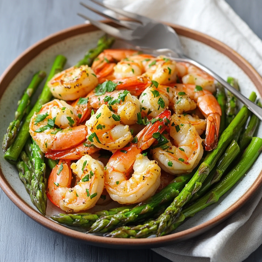 Garlic Butter Shrimp & Asparagus: A Flavorful Delight!