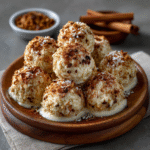 Keto Eggnog Cheesecake Snowballs