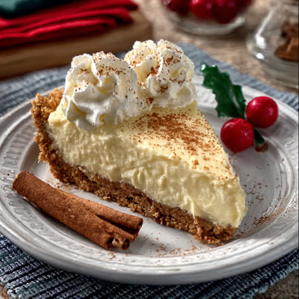 Keto Eggnog Cream Pie: A Delightfully Festive Treat!