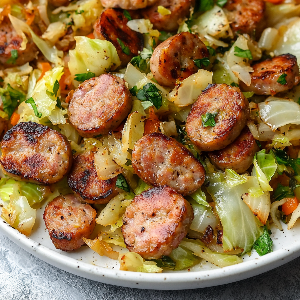 Keto Sausage and Cabbage Breakfast Hash is Delicious!