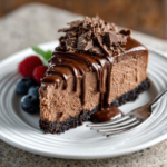 No Bake Keto Chocolate Cheesecake