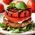 No-Bun Bruschetta Burgers