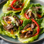 Philly Cheesesteak Lettuce Wraps