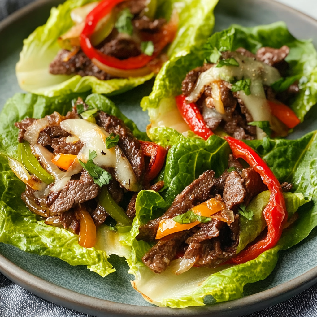 Philly Cheesesteak Lettuce Wraps That Everyone Will Love!