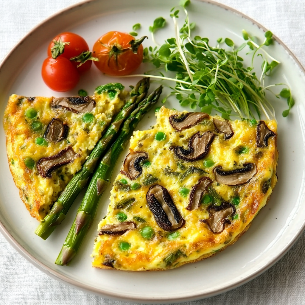 Asparagus and Morel Mushroom Frittata is Delicious!