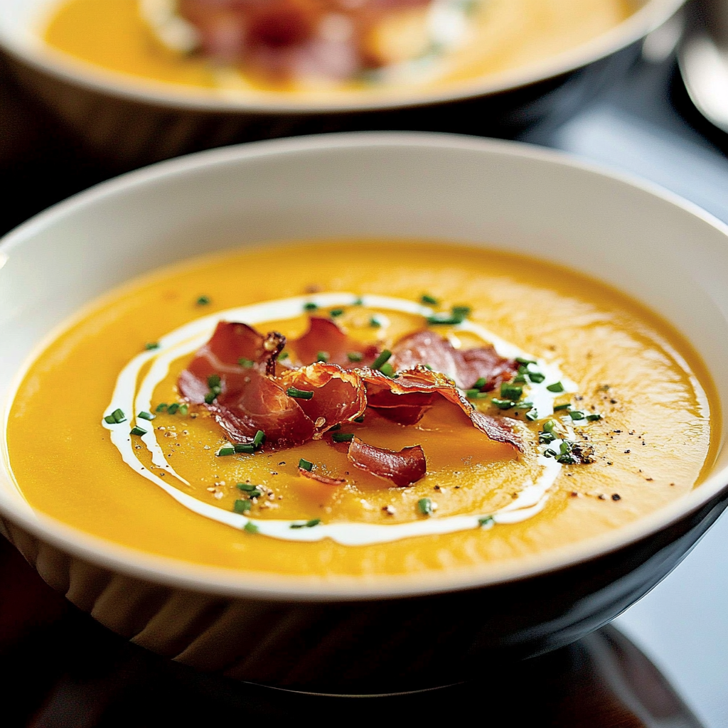 Butternut Squash Soup with Crispy Prosciutto: Delight Your Taste Buds!
