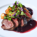 Elk Tenderloin with Huckleberry Sauce