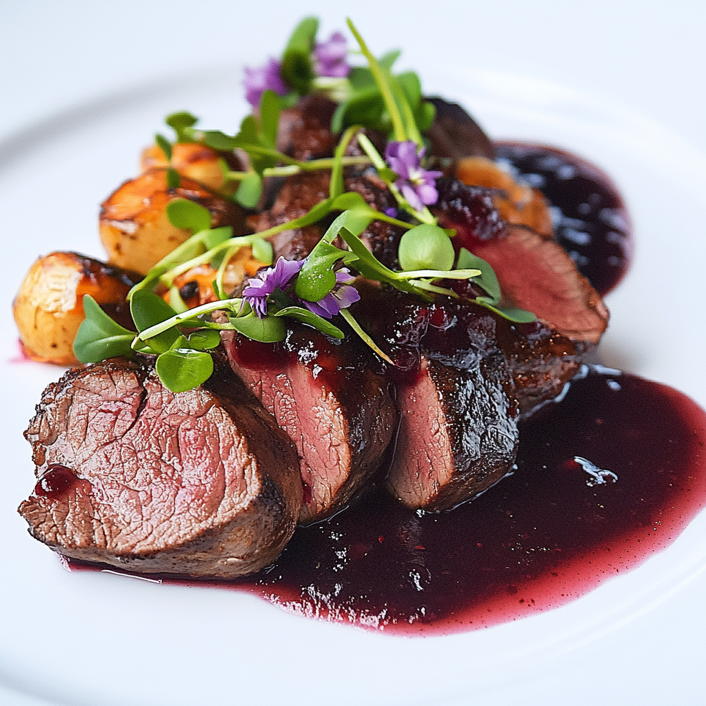 Elk Tenderloin with Huckleberry Sauce is Irresistible!